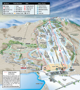 Camden Snow Bowl trail map 2023-24